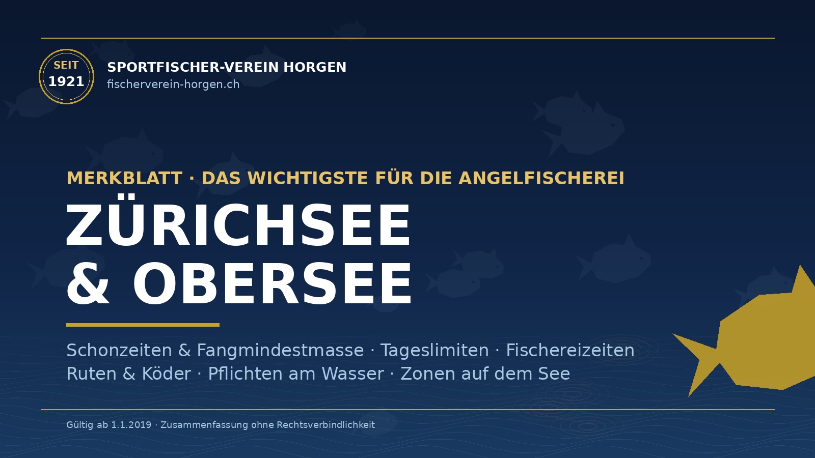 Merkblatt Zürichsee & Obersee