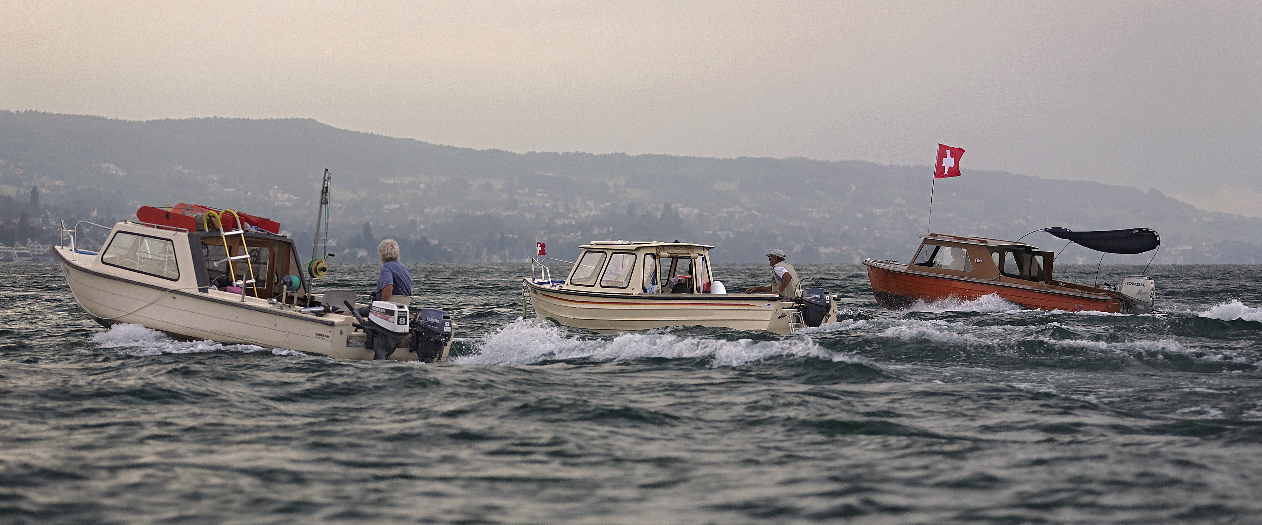 Boote auf dem Zürichsee